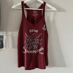 NHL Washington Capitals Hockey Tank Top Shirt M Stanley Cup Champions